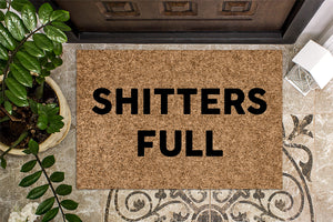 Shitters Full Funny Christmas Doormat