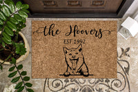 Shiba Inu Personalized Doormat
