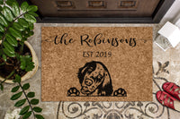 English Setter Personalized Custom Doormat
