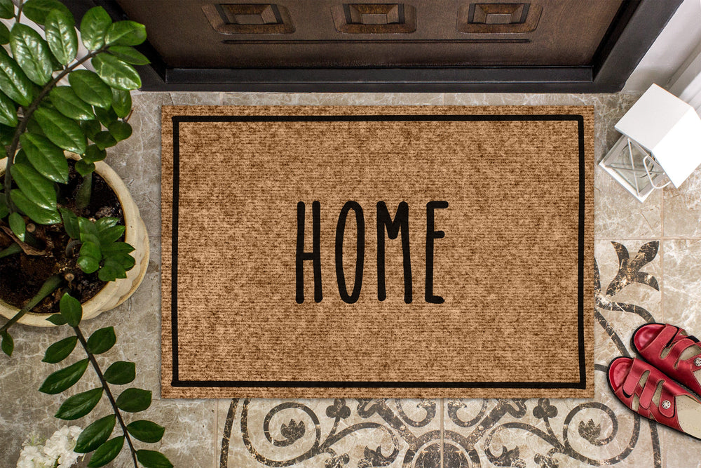 Skinny Text Home Mat Doormat