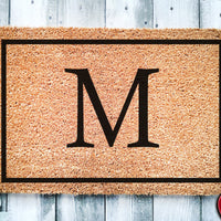 Simple Monogram Door Mat | Wedding Gift | Custom Doormat | Family Monogram Personalized Doormat | Closing Gift | Welcome Mat | Front Door