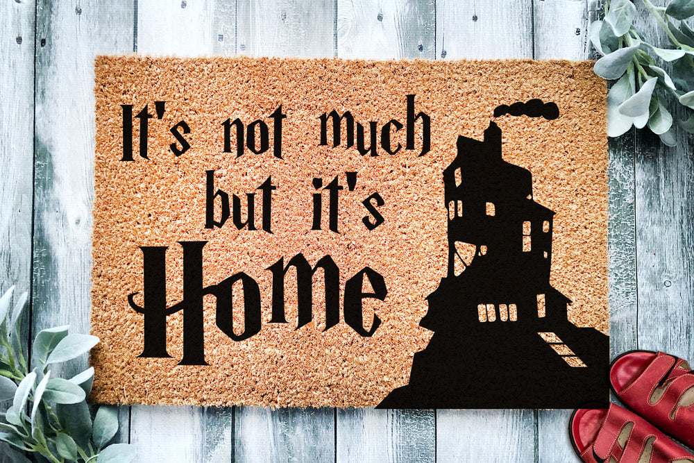 Its Not Much But Its Home | HP | Geek Chic Doormat | Nerdy Housewarming Gift | Doormat Closing Gift | Welcome Doormat | Home Decor