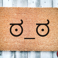 Look of Disapproval ಠ_ಠ | Funny Unicode Meme Doormat | Welcome Mat | Funny Door Mat | Funny Gift | Home Doormat | Funny Rug | Front Door Rug