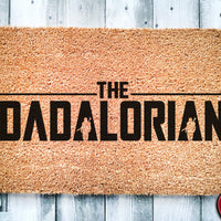 Dadalorian Momalorian Babylorian | Geek Decor Doormat | Nerdy Housewarming Gift | Doormat Closing Gift | Welcome Doormat | Home Decor