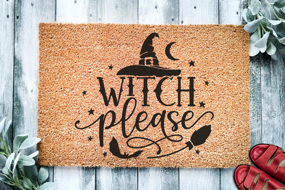 Witch Please Door Mat | Funny Doormat | Welcome Mat | Halloween Decor | Funny Door Mat | Home Doormat | Halloween Mat