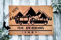 Personalized Camping Doormat
