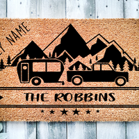 Personalized Camping Doormat