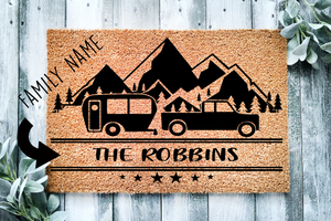 Personalized Camping Doormat